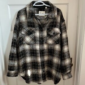 RD Style Plaid Shacket Jacket
